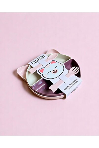 Tucklebery Buddy Mama Tabağı, Bebekler Ve Çocuklar Için 7 Parça Kedi Tepsili ...