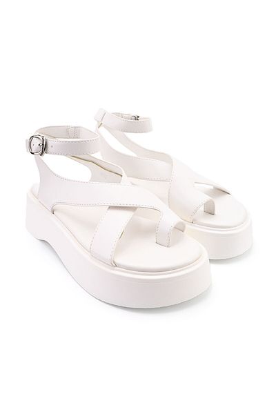 Tmall Women's sandals, Made of Eco-leather, SA20, White
