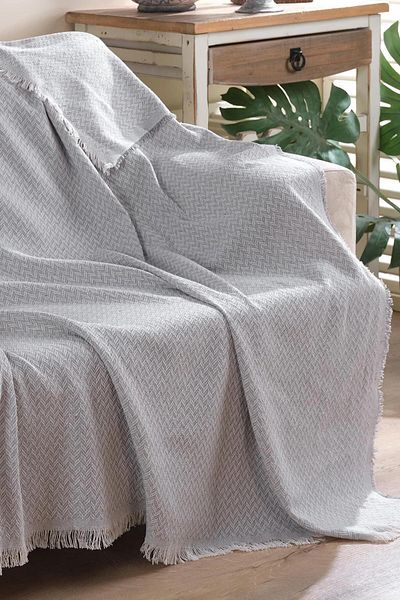 BAN MOD Luxury Cotton Sofa-Sofa Bed Cover 170X210 Cream Anti-Sweat Anti-Slip Cover