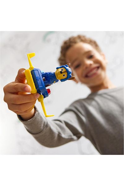 TOYFEST باو باترول: لعبة طائرة هوفر بورد مع شخصية أكشن تشيس وأجنحة قابلة للطي - 5 سم