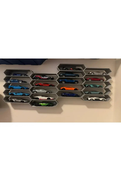 Plasfire 1/64 Ölçekli oyuncak Arabalar için Tasarlanmış Uyumlu Duvar Garajı (...