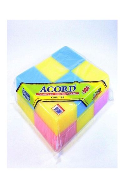 Acord Cleaning Sponge Colorful Pack of 12