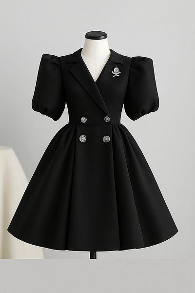 MUSGEM Special Design Umay Model Black Color Girl's Evening Dress with Stone Accessories