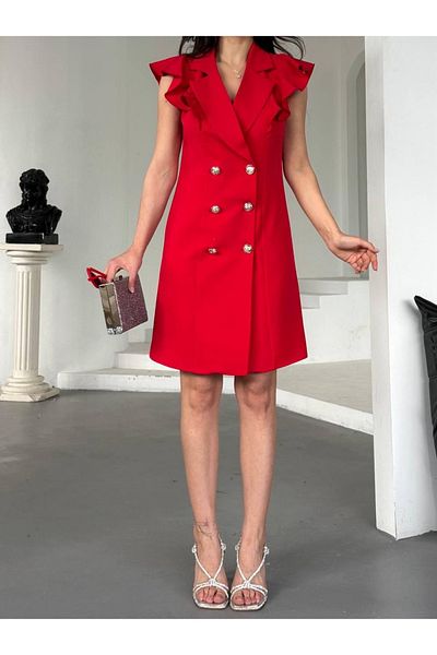 Ekim Store Buttoned Long Blazer Jacket