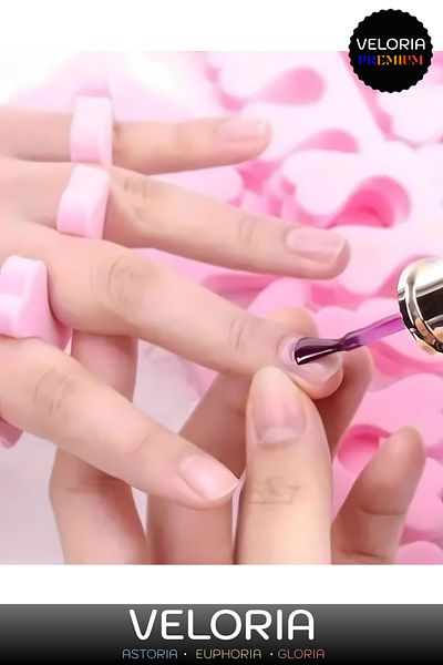Veloria Premium Series Flexible Soft Finger Separator Nail Polish Non-Smearing Sponge Manicure Pedicure Apparatus 5 Pieces