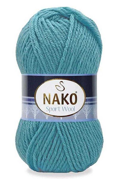 NAKO 5 Pieces Sport Wool 6199 Blue Hand Knitting Threads Vest Cardigan Floss Scarf Sweater Thread
