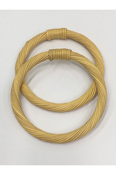 karantuhafiye Λαβή τσάντας από μπαμπού Σκούρο ξύλο 14 εκ. Ανοιχτό ξύλο