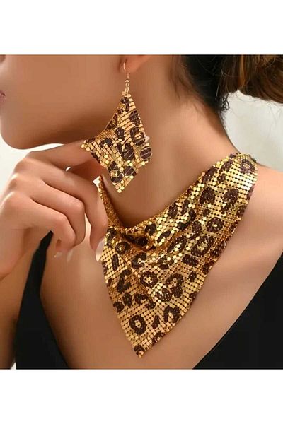 Ivory Pearl Leopard Jewelry Set