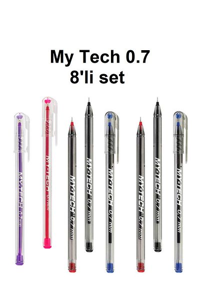 KarmaOfis My Tech Ballpoint Pen 0.7 mm Set of 8