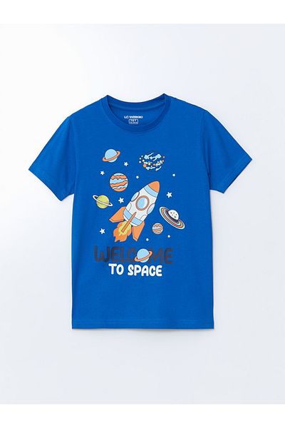LC Waikiki Set de pijamale pentru copii LCW Kids, cu gâtul rotund, pentru băieți