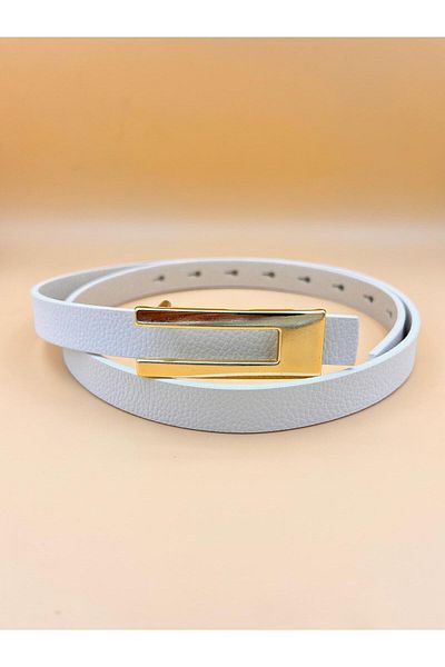 Desre Moda Basic Gold Women's Belt Trouser Belt Dress Belt Shirt Belt Pull Belt
