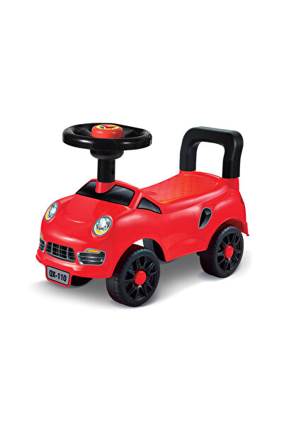 lovely baby سيارة ركوب للأطفال مع بوق عجلة القيادة ومسند ظهر آمن وعجلات مانعة...