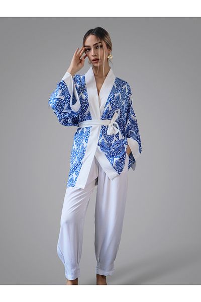 Su Koleksiyon Viscosa Kimono Pants Suit