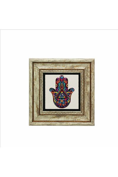 Sadrazam Pictură din piatră naturală imprimată manual de Fatima (20 X 20 KD-2)
