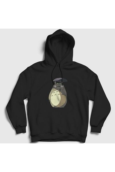 Presmono Unisex Μαύρο φούτερ My Neighbor Totoro Rain Hooded 539599 ττ