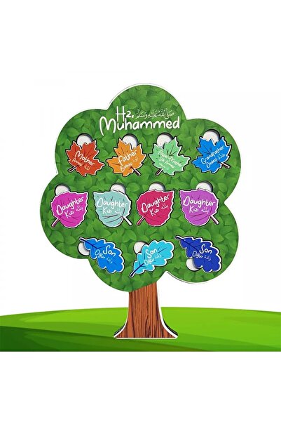 Moon Beavers شجرة نسيب خشبية (20x30 سم)