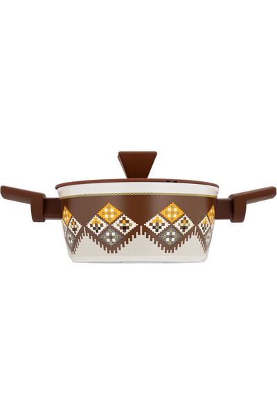 ALSAIF 8-pieces Cookware Set With Non-stick Marble Coating Technology, Glass Cover, Scratch Resistance