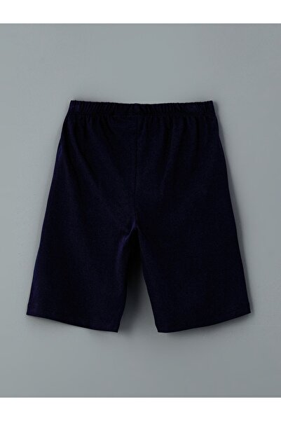 LC Waikiki LCW Kids Bisiklet Yaka Fenerbhçe Baskılı Erkek Çocuk Şortlu Pijama Takımı