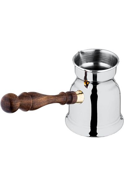 ALSAIF Saif Coffee Pot, Size 3.5, Designed For Authentic Coffee Preparation, Silver Color