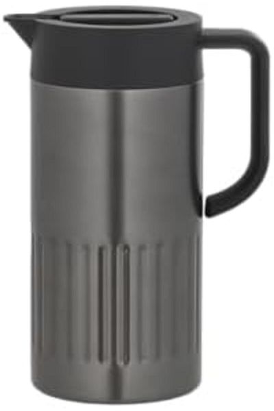 ALSAIF Clara Coffee And Tea Thermos, Stainless Steel, Leak-proof, Lightweight, 1 Liter Capacity, Dark Gray