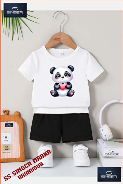 SS SİNSER Детски комплект от велосипедна фланелка и шорти с специален принт „...