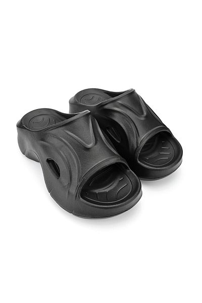 Tmall Women's Casual Slippers, Foam, Lightweight, Sa44, Black