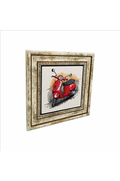 Sadrazam Italy Visual Printed Natural Stone Painting (25 X 25 Krg-61)