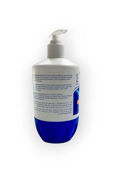 real beauty Q10 High Quality Moisturizing Cream for Face, Hands and Body Suitable for All Skin Types 500g