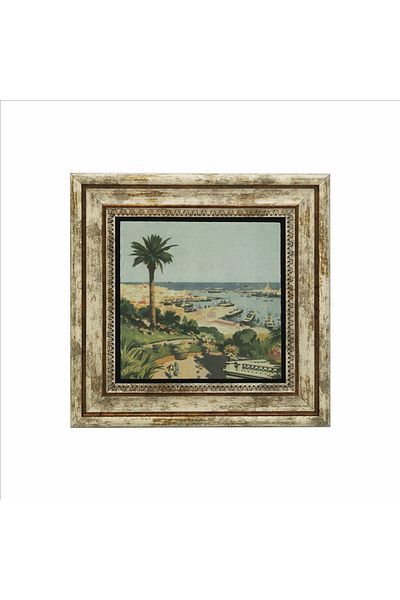 Sadrazam Italy Visual Printed Natural Stone Painting (25 X 25 Krg-57)