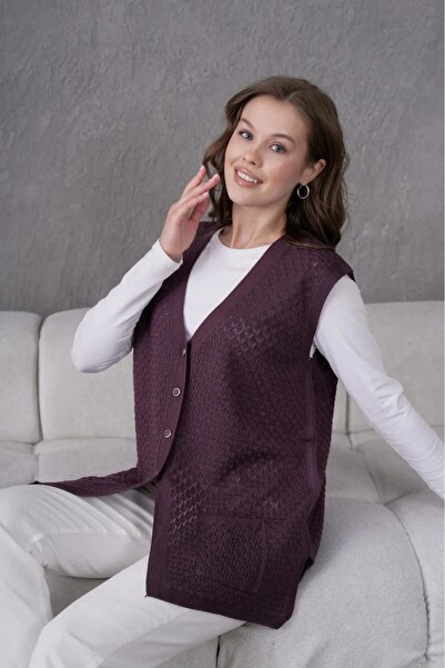 Nacar Kadın mevsimlik rahat ve şık anne yeleği