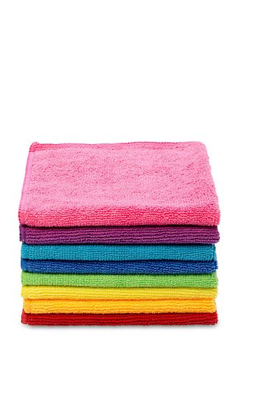 Vileda Microfiber Cloths, Hygienic, Multi-Purpose, 8 Pieces, Multi-Color, 30*30cm