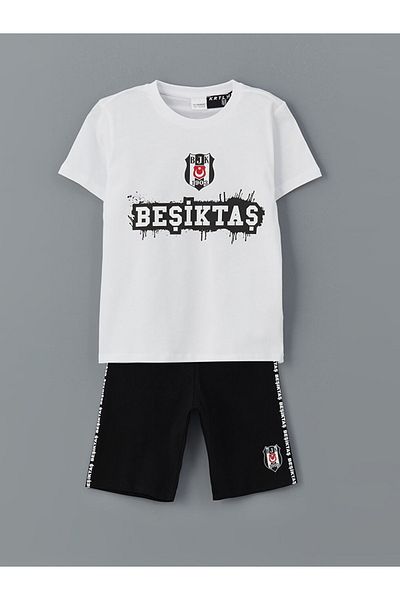 LC Waikiki Σετ πιτζάμες LCW Kids Crew Neck με εμπριμέ αγόρια σορτς