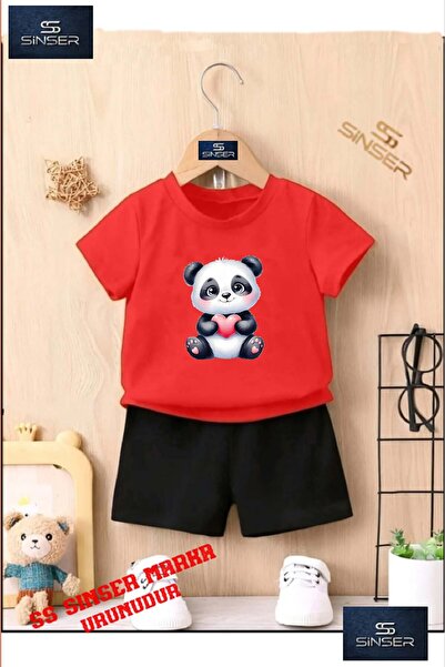 SS SİNSER Детски комплект от велосипедна фланелка и шорти с специален принт „...