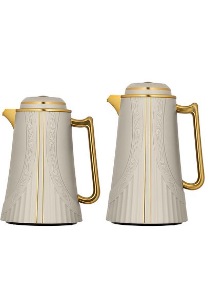 ALSAIF Al Saif Heat-insulated Coffee And Tea Flask By Garita, Set Of 2, Leak-proof, Maintains Hot Beverages