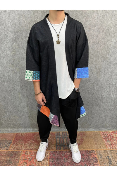 FıttingRoom Oversize Patterned Bohemian Poncho