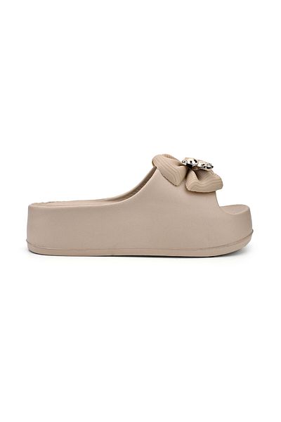 Tmall Women's Casual Slippers, Foam, Lightweight, SA45, Khaki