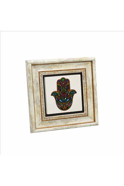 Sadrazam Pictură din piatră naturală imprimată manual de Fatima (20 X 20 KD-3)