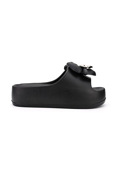 Tmall Women's Casual Slippers, Foam, Lightweight, Sa45, Black