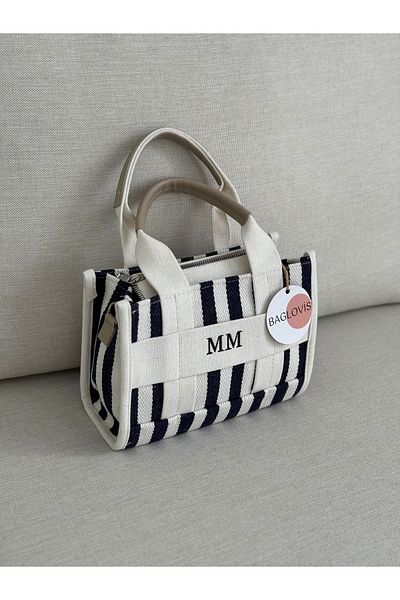 BAGLOVİS Long Strap Front mm Embroidered Lining Pocket Multicolor Women's Hand and Shoulder Bag En23 Uzn17