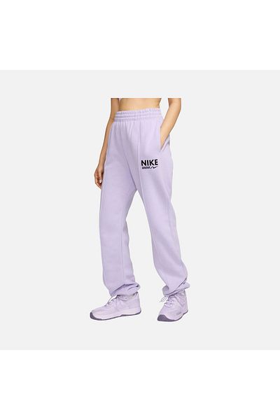 Nike Sportswear Gel Fleece Fw24 Women's Purple Sweatpants with Fleece Hm4319-515