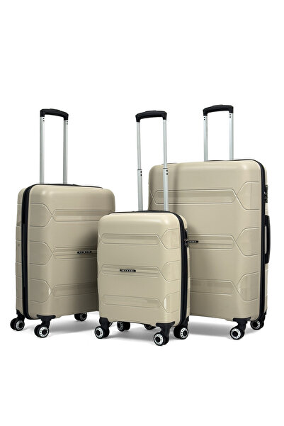 Reymond Luggage Lucas Polipropilen Kırılmaz Valiz, 3'lü Set