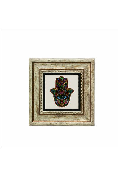 Sadrazam Pictură din piatră naturală imprimată manual de Fatima (20 X 20 KD-3)