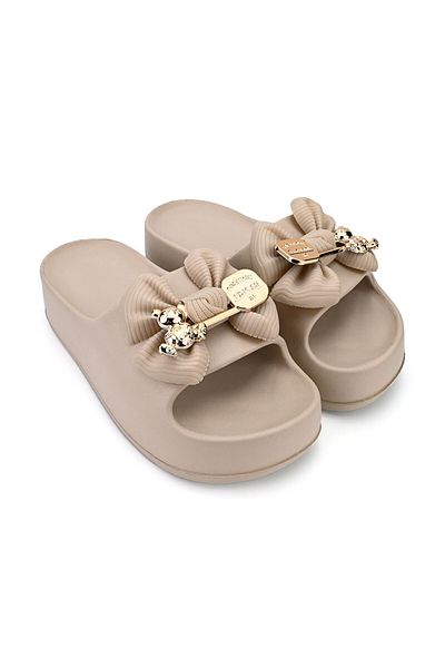 Tmall Women's Casual Slippers, Foam, Lightweight, SA45, Khaki
