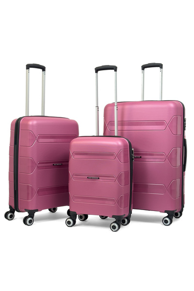 Reymond Luggage Lucas Polipropilen Kırılmaz Valiz, 3'lü Set