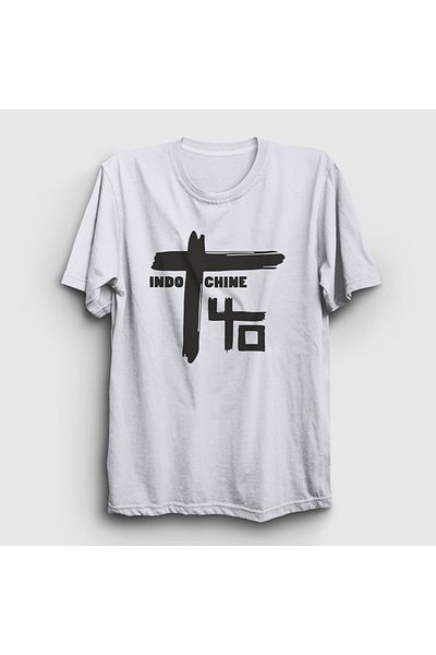 Presmono Μπλουζάκι Unisex White Logo Rock Indochine 539107 ττ