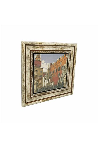 Sadrazam Italy Visual Printed Natural Stone Painting (25 X 25 Krg-56)