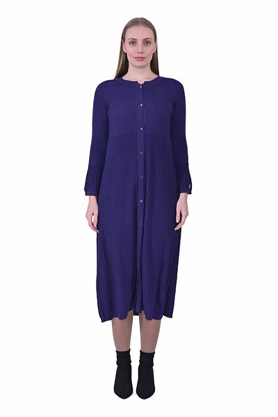 Invee Invee 7073 - Purple Wool Blend Cardigan