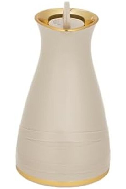 ALSAIF Deva Coffee And Tea Vaccum Flask In Beige / Leak-proof And Keeps Drinks Hot 1 Liter
