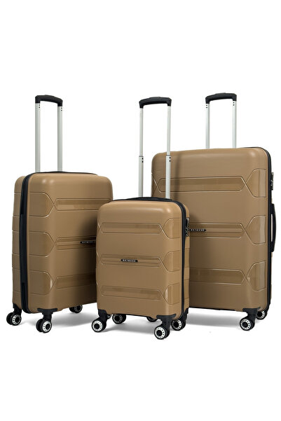Reymond Luggage Lucas Polipropilen Kırılmaz Valiz, 3'lü Set