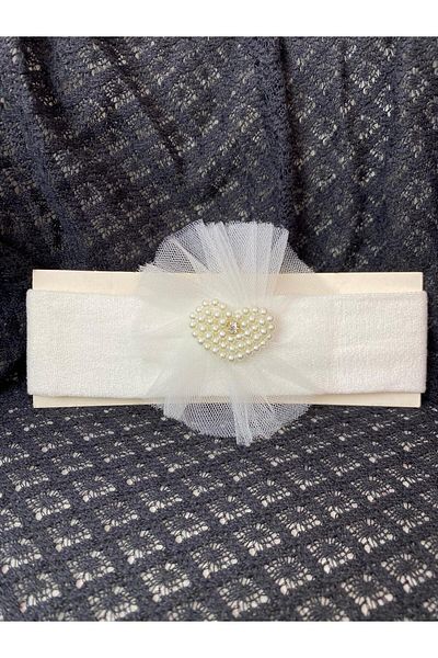 BİGÜMEX Baby Bandana 0-24 Months Embroidered Lace Design